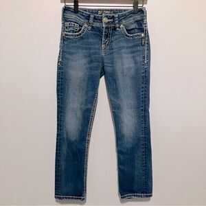 Silver Suki Capri Jeans Women Size 25 Medium Wash Mid Rise